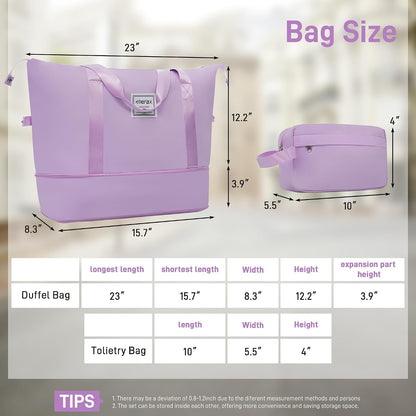 Hardshell Luggage Set, Travel Suitcase Set | Carry on suitcase,Travel luggage set with double spinner wheels and lock.14" 20" 24" 28"+Duffel Bag+Toiletry Bag - Colors B