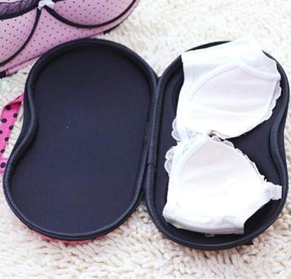 Bra Travel Case 2 Pack, Portable Bra Lingerie Storage Bikini Bag - Waterproof Underwear Organizer for Bra Sizes 30A-36C Cups
