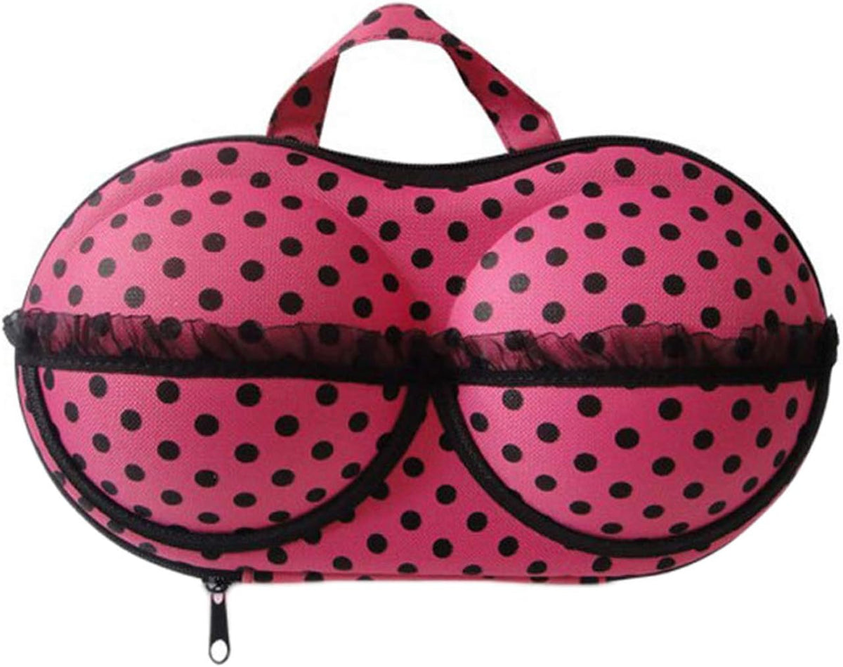 Bra Travel Case 2 Pack, Portable Bra Lingerie Storage Bikini Bag - Waterproof Underwear Organizer for Bra Sizes 30A-36C Cups