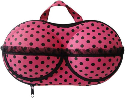 Bra Travel Case 2 Pack, Portable Bra Lingerie Storage Bikini Bag - Waterproof Underwear Organizer for Bra Sizes 30A-36C Cups