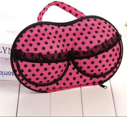 Bra Travel Case 2 Pack, Portable Bra Lingerie Storage Bikini Bag - Waterproof Underwear Organizer for Bra Sizes 30A-36C Cups