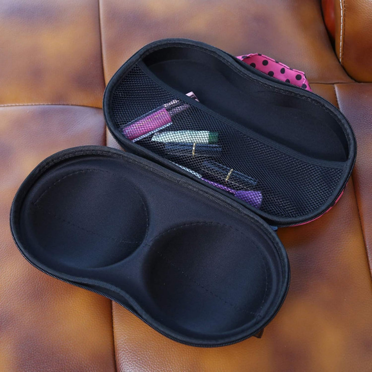 Bra Travel Case 2 Pack, Portable Bra Lingerie Storage Bikini Bag - Waterproof Underwear Organizer for Bra Sizes 30A-36C Cups