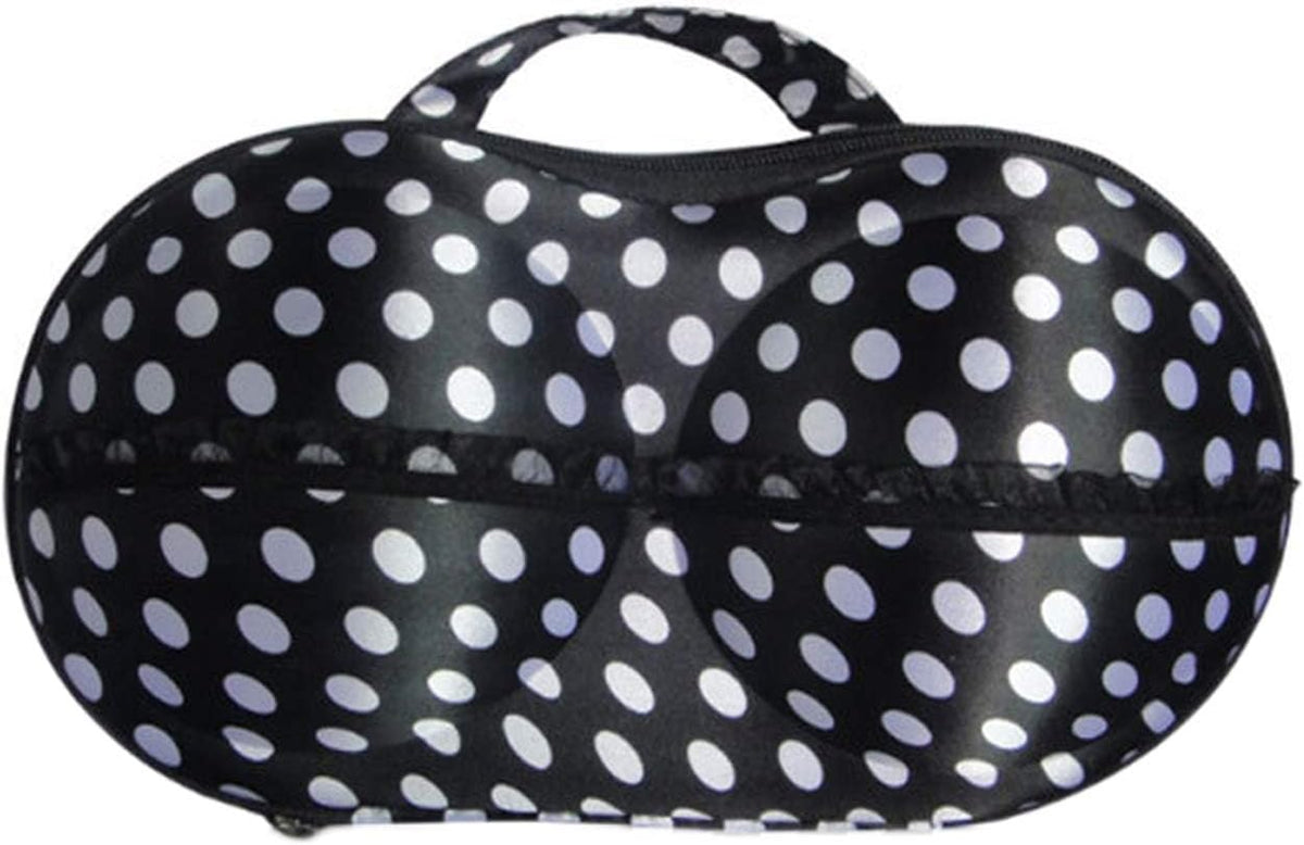 Bra Travel Case 2 Pack, Portable Bra Lingerie Storage Bikini Bag - Waterproof Underwear Organizer for Bra Sizes 30A-36C Cups