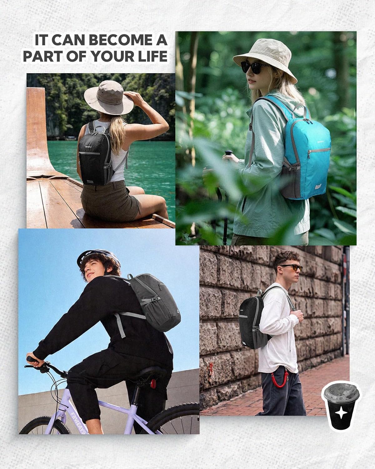 Small Packable Travel Backpack: 10L Ultra-Light Daypack for Adults | 9.2 oz,Water-Resistant Nylon,Breathable Mesh Straps,Reflective Strips,Emergency Whistle,Multi-Pockets,Hiking,Cycling,Commute