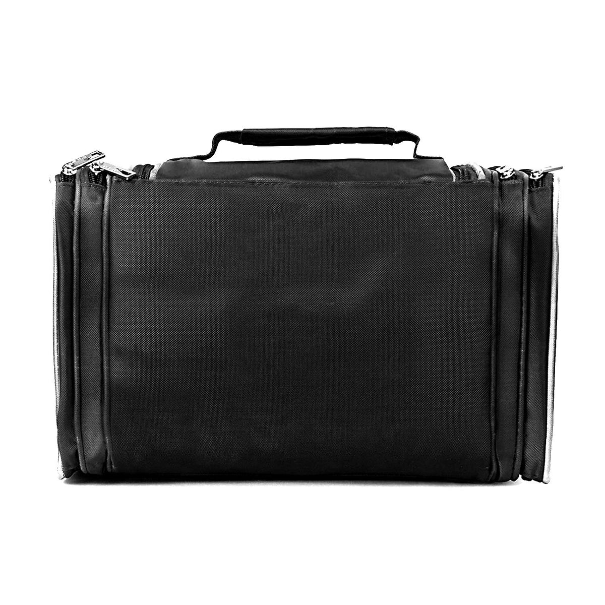 Toiletry Bag/Makeup Organizer/Cosmetic Bag/Portable Travel Kit Organizer/Household Storage Pack/Bathroom Storage with Hanging for Business, Vacation, Household - Black