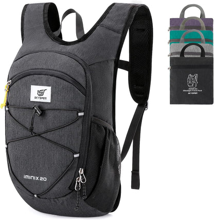 15L/20L Foldable Hiking Backpack Lightweight Packable Travel Daypack with Chest Strap Small Folding Pack for Walking