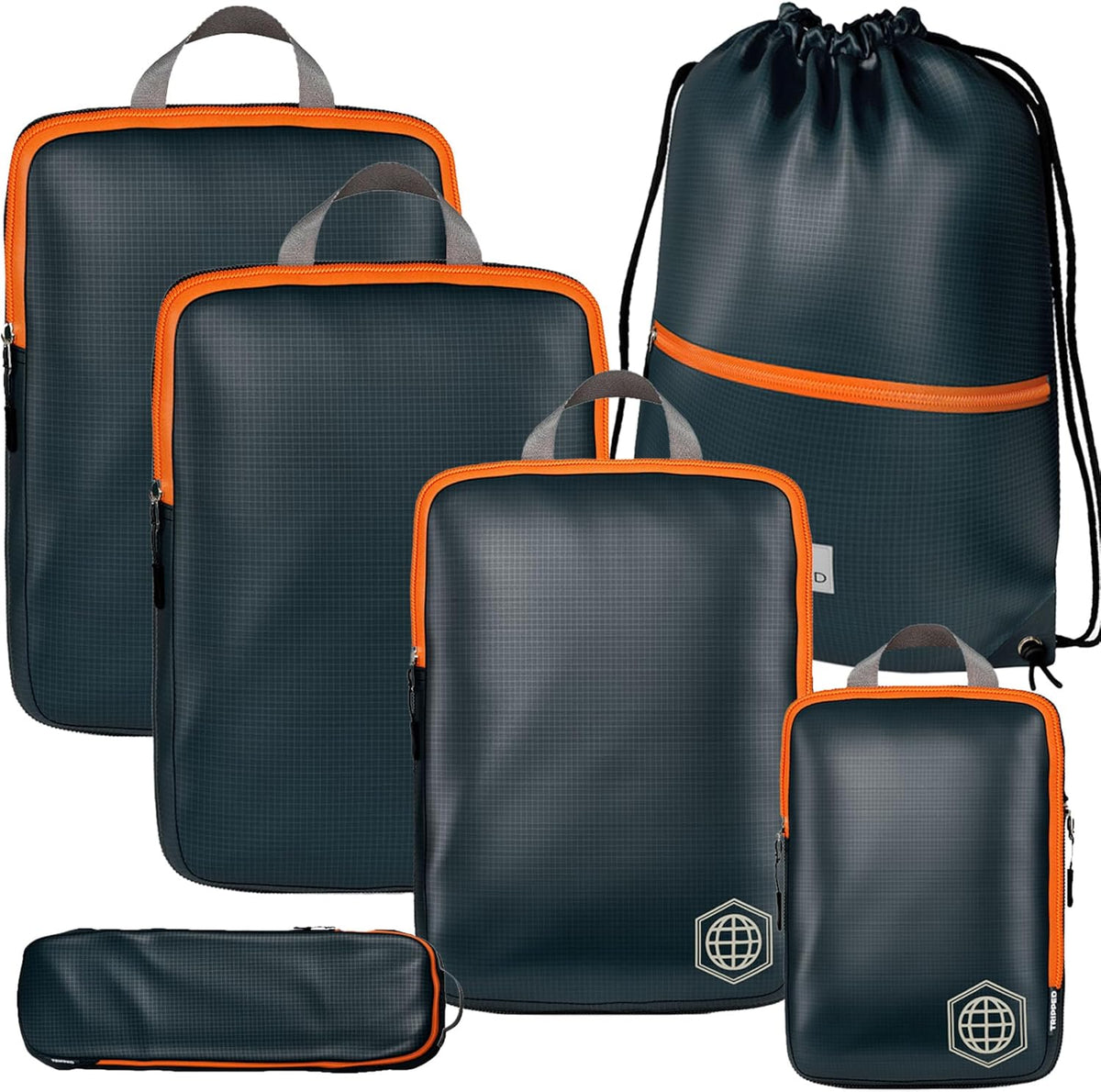 Extra Large Compression Packing Cube 6 Piece Set for Travel and Check Luggage