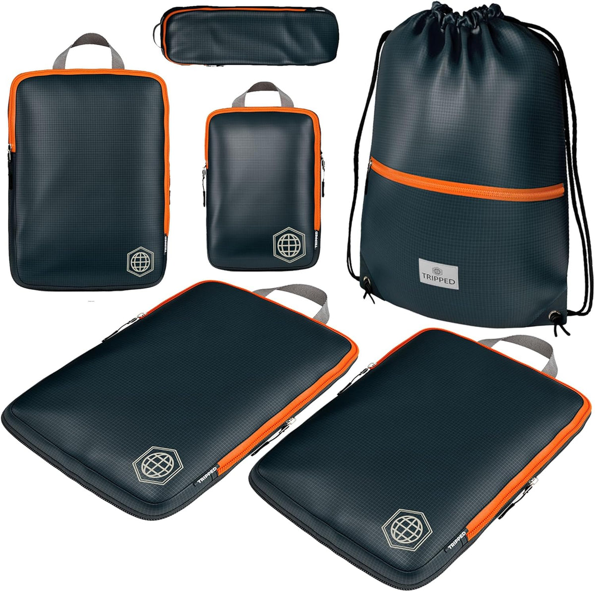 Extra Large Compression Packing Cube 6 Piece Set for Travel and Check Luggage