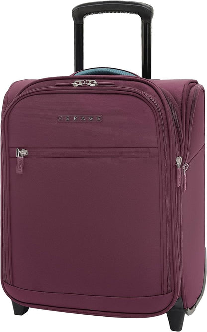 Carry On Underseat Luggage with 2 Wheels & USB Port, 16 Inch Wheeled Spinner Bag Carry-on Luggages for Airlines, Lightweight Suitcase Men Women, Pilots and Crew (Upgrade-16-Inch)