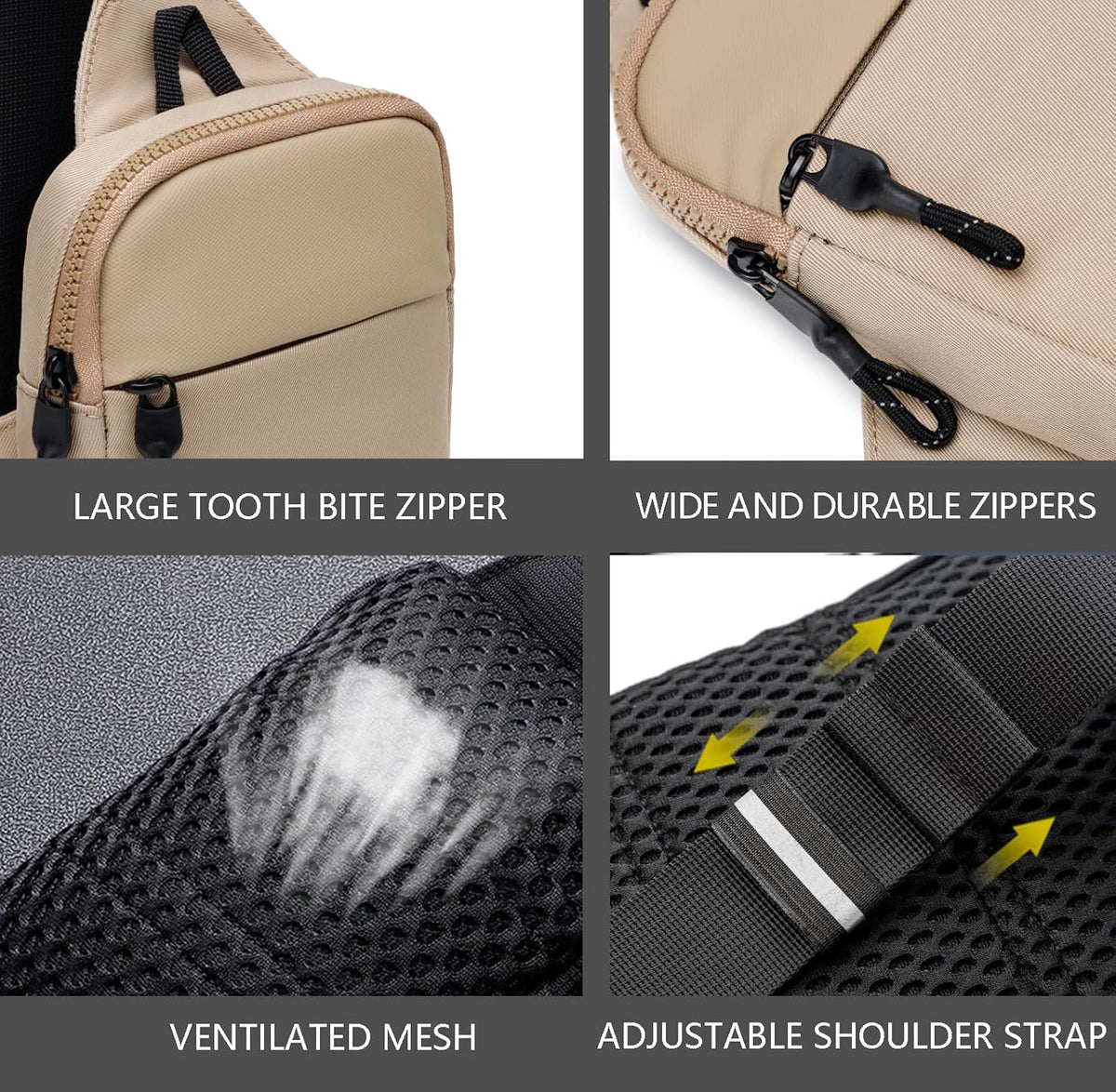 higouta Mini Sling Bag for Men Women, Small Crossbody Casual Utility Chest Phone Bag for Travel Workout