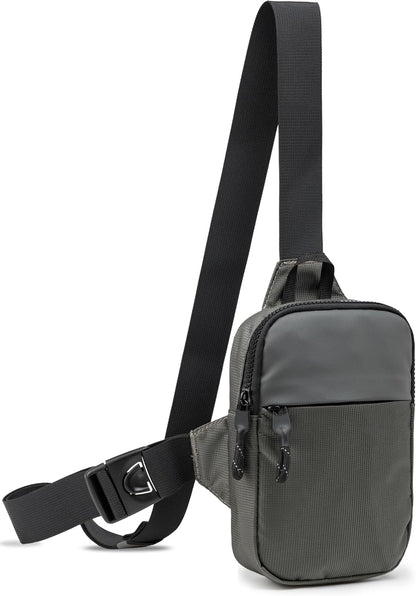 higouta Mini Sling Bag for Men Women, Small Crossbody Casual Utility Chest Phone Bag for Travel Workout