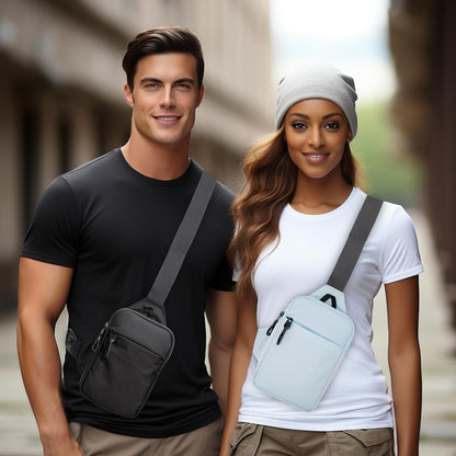higouta Mini Sling Bag for Men Women, Small Crossbody Casual Utility Chest Phone Bag for Travel Workout