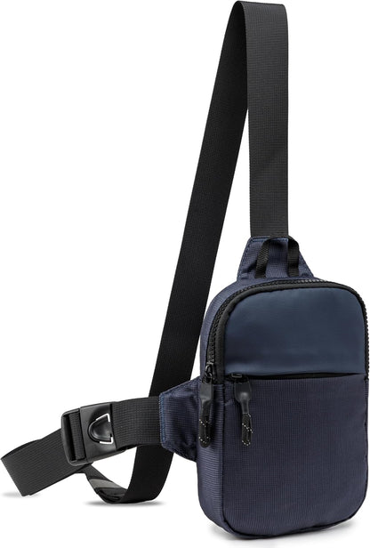 higouta Mini Sling Bag for Men Women, Small Crossbody Casual Utility Chest Phone Bag for Travel Workout