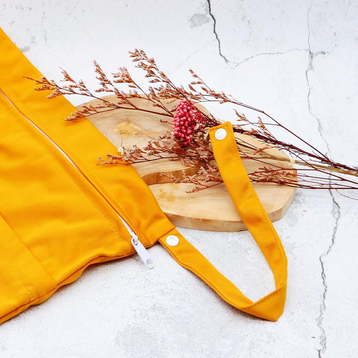 2pcs Cloth Diaper Wet Dry Bags Waterproof Reusable with Two Zippered Pockets Travel Beach Pool Daycare Soiled Baby Items Yoga Gym Bag for Swimsuits or Wet Clothes (3036-2-yellow+blue)