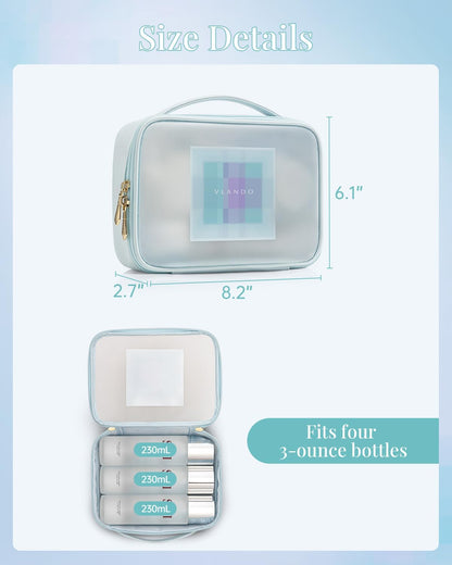 Travel Makeup Cosmetic Case Organizer Portable Storage Bag with Adjustable Dividers for Cosmetics Makeup brushes, girls, women, friends.（gray）
