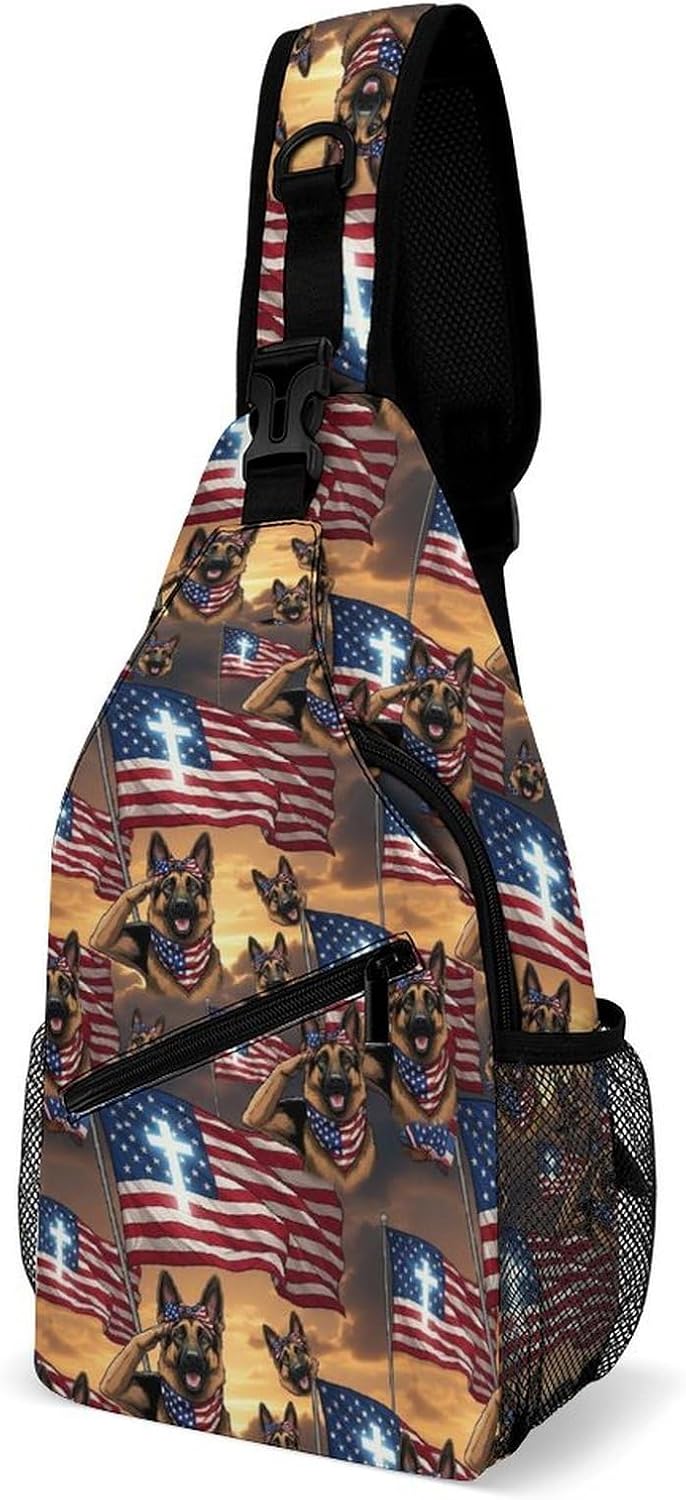 Men Women Sling Backpack Outdoor Sport Daypack Travel Bag, Multipurpose Anti-Theft Carry On Bag, Breathable Chest Sling Shoulder Backpacks Bags, Cute Sleep Sloth