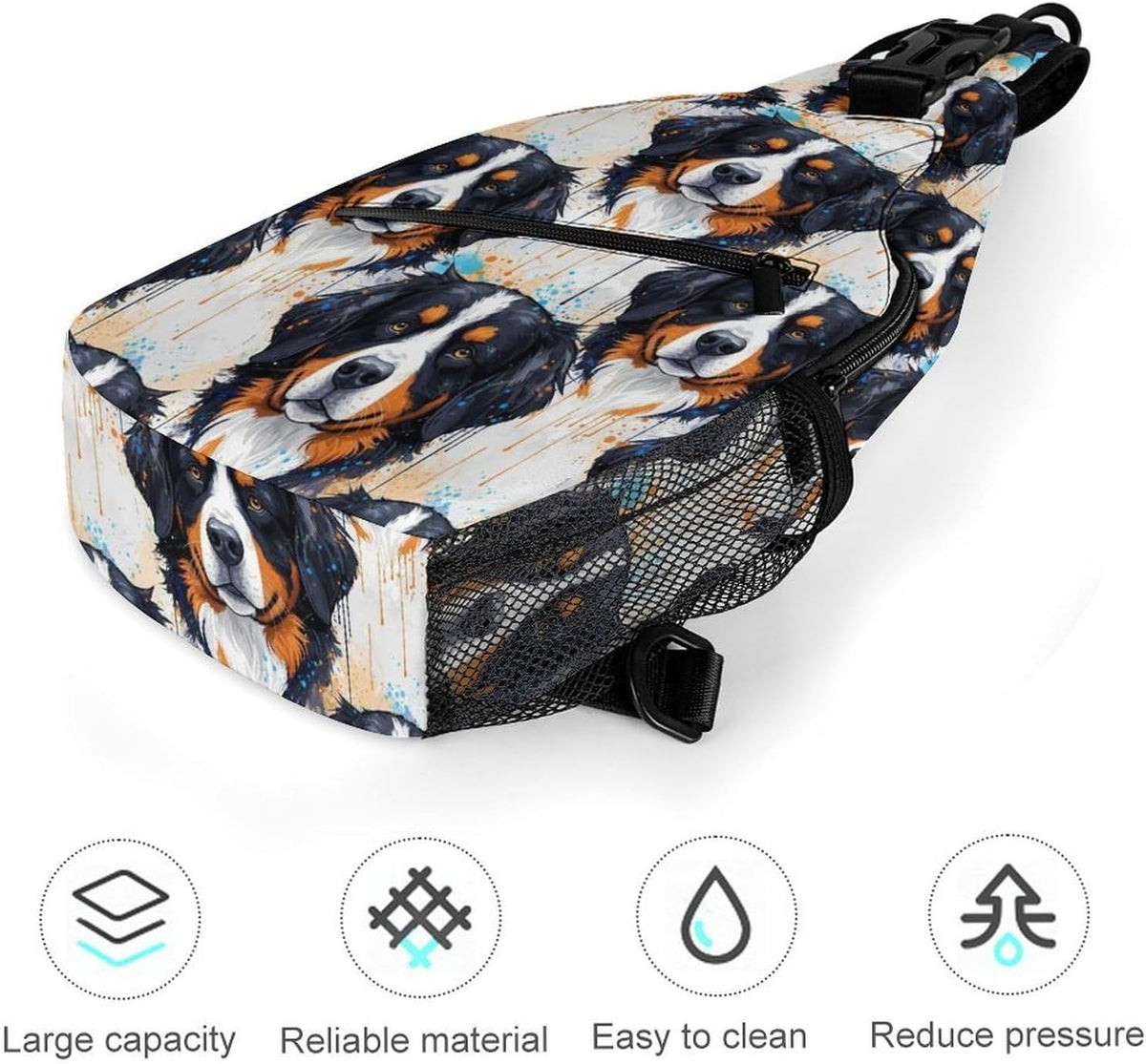 Men Women Sling Backpack Outdoor Sport Daypack Travel Bag, Multipurpose Anti-Theft Carry On Bag, Breathable Chest Sling Shoulder Backpacks Bags, Cute Sleep Sloth