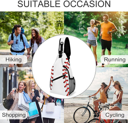 Men Women Sling Backpack Outdoor Sport Daypack Travel Bag, Multipurpose Anti-Theft Carry On Bag, Breathable Chest Sling Shoulder Backpacks Bags, Cute Sleep Sloth