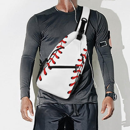 Men Women Sling Backpack Outdoor Sport Daypack Travel Bag, Multipurpose Anti-Theft Carry On Bag, Breathable Chest Sling Shoulder Backpacks Bags, Cute Sleep Sloth