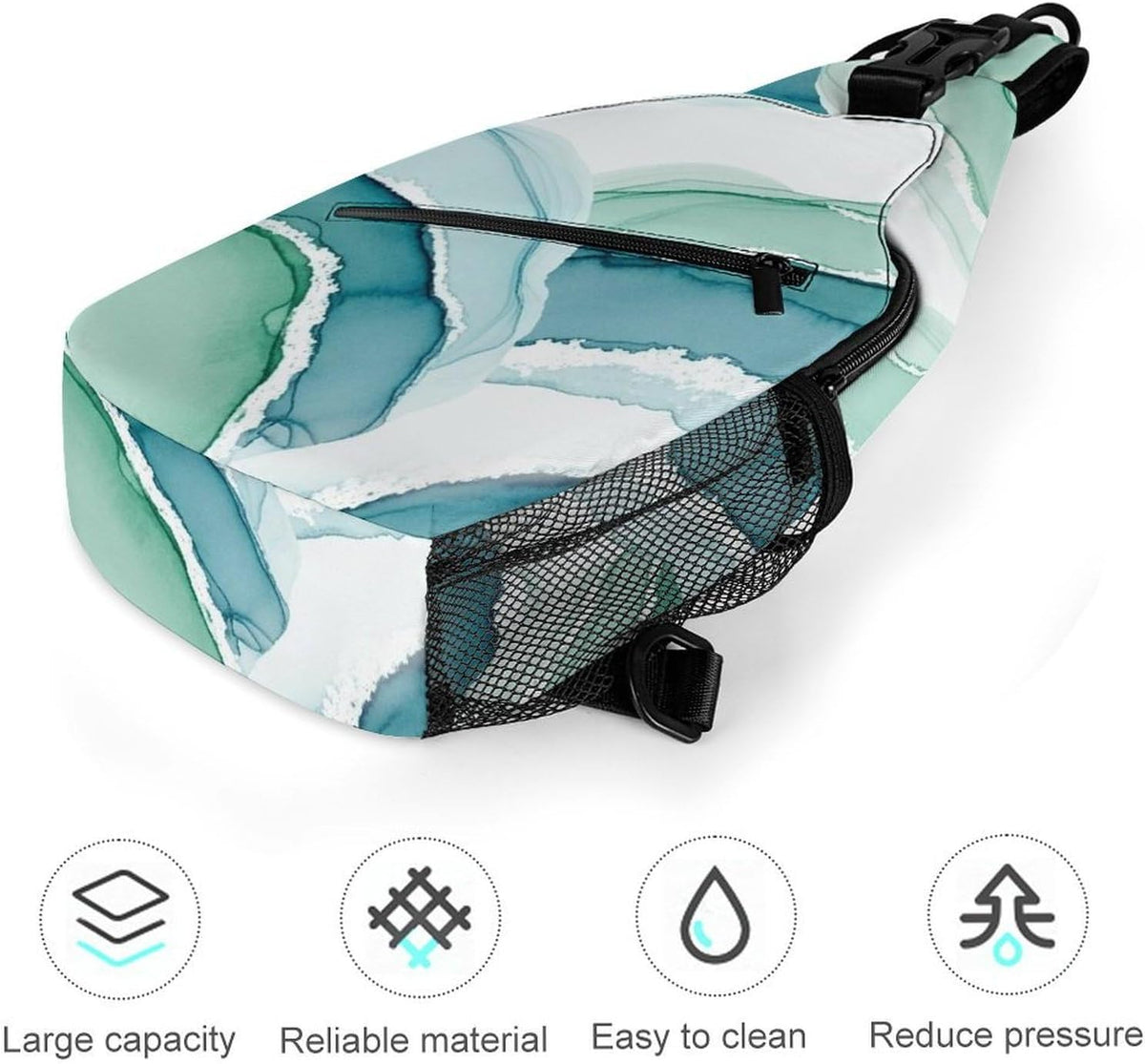 Men Women Sling Backpack Outdoor Sport Daypack Travel Bag, Multipurpose Anti-Theft Carry On Bag, Breathable Chest Sling Shoulder Backpacks Bags, Cute Sleep Sloth