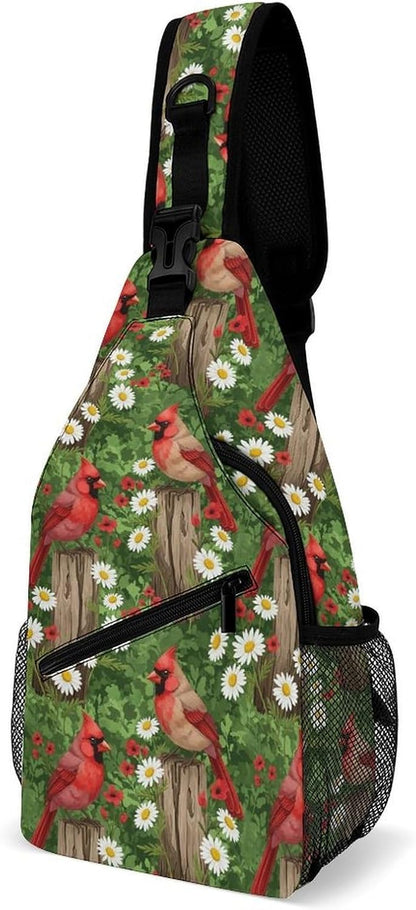 Men Women Sling Backpack Outdoor Sport Daypack Travel Bag, Multipurpose Anti-Theft Carry On Bag, Breathable Chest Sling Shoulder Backpacks Bags, Cute Sleep Sloth