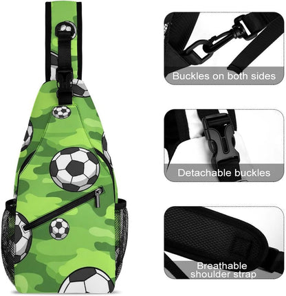 Men Women Sling Backpack Outdoor Sport Daypack Travel Bag, Multipurpose Anti-Theft Carry On Bag, Breathable Chest Sling Shoulder Backpacks Bags, Cute Sleep Sloth