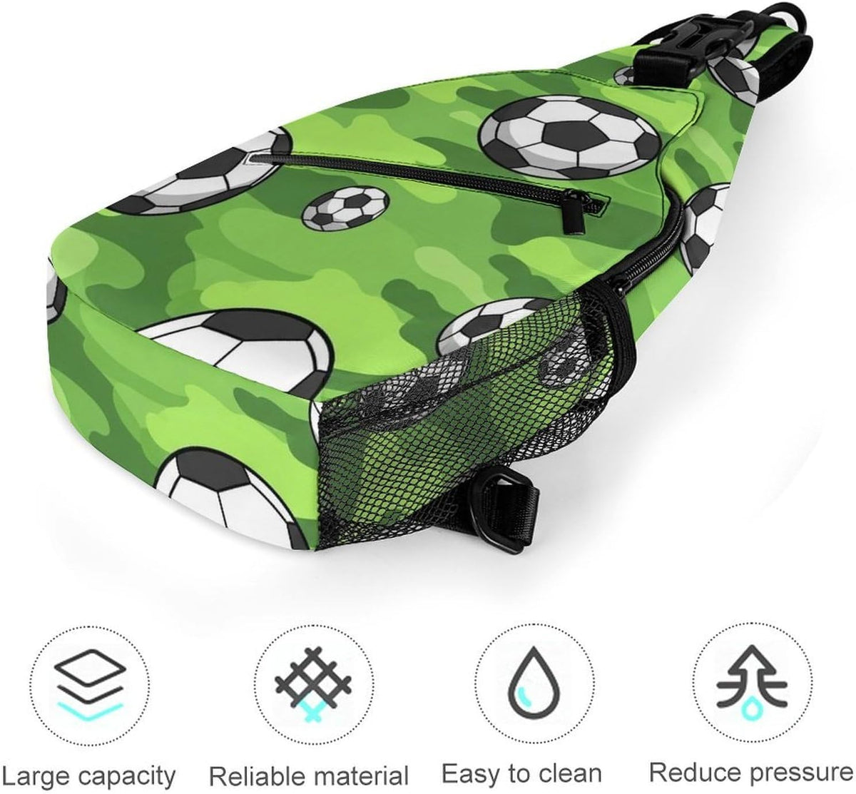 Men Women Sling Backpack Outdoor Sport Daypack Travel Bag, Multipurpose Anti-Theft Carry On Bag, Breathable Chest Sling Shoulder Backpacks Bags, Cute Sleep Sloth
