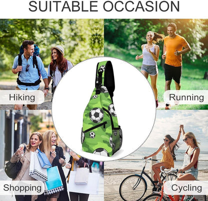 Men Women Sling Backpack Outdoor Sport Daypack Travel Bag, Multipurpose Anti-Theft Carry On Bag, Breathable Chest Sling Shoulder Backpacks Bags, Cute Sleep Sloth