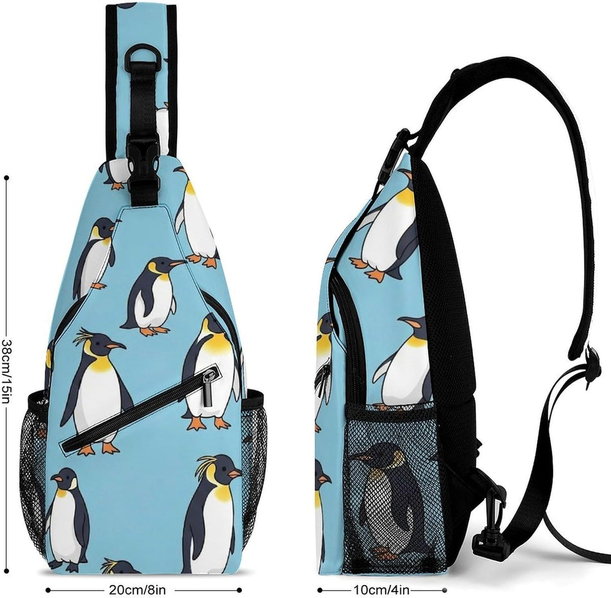 Men Women Sling Backpack Outdoor Sport Daypack Travel Bag, Multipurpose Anti-Theft Carry On Bag, Breathable Chest Sling Shoulder Backpacks Bags, Cute Sleep Sloth