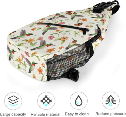 Men Women Sling Backpack Outdoor Sport Daypack Travel Bag, Multipurpose Anti-Theft Carry On Bag, Breathable Chest Sling Shoulder Backpacks Bags, Cute Sleep Sloth
