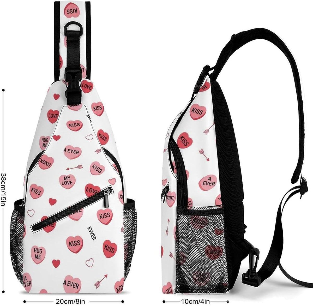 Men Women Sling Backpack Outdoor Sport Daypack Travel Bag, Multipurpose Anti-Theft Carry On Bag, Breathable Chest Sling Shoulder Backpacks Bags, Cute Sleep Sloth