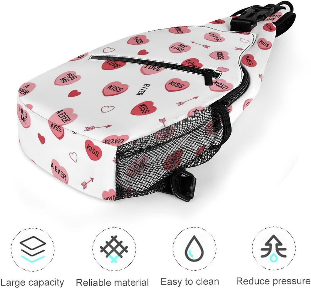 Men Women Sling Backpack Outdoor Sport Daypack Travel Bag, Multipurpose Anti-Theft Carry On Bag, Breathable Chest Sling Shoulder Backpacks Bags, Cute Sleep Sloth
