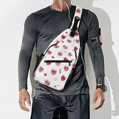 Men Women Sling Backpack Outdoor Sport Daypack Travel Bag, Multipurpose Anti-Theft Carry On Bag, Breathable Chest Sling Shoulder Backpacks Bags, Cute Sleep Sloth