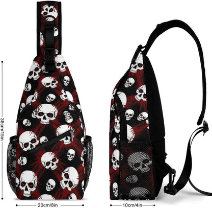 Men Women Sling Backpack Outdoor Sport Daypack Travel Bag, Multipurpose Anti-Theft Carry On Bag, Breathable Chest Sling Shoulder Backpacks Bags, Cute Sleep Sloth