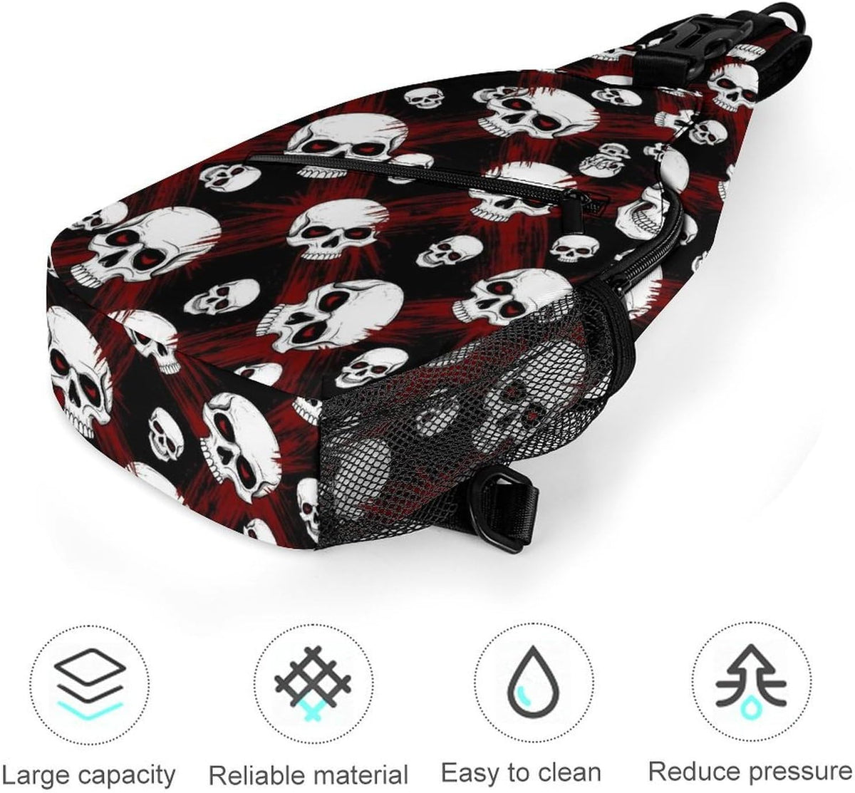 Men Women Sling Backpack Outdoor Sport Daypack Travel Bag, Multipurpose Anti-Theft Carry On Bag, Breathable Chest Sling Shoulder Backpacks Bags, Cute Sleep Sloth