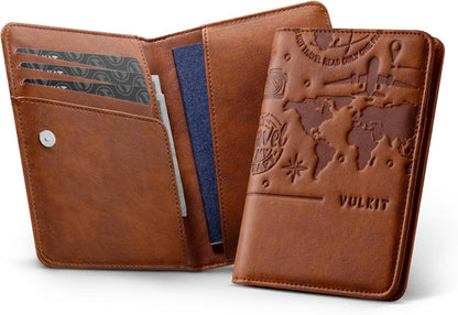 Passport Holder Magnetic Closure RFID Blocking Travel Wallet Passport Book Cover Boarding Pass Holder Travel Essentials