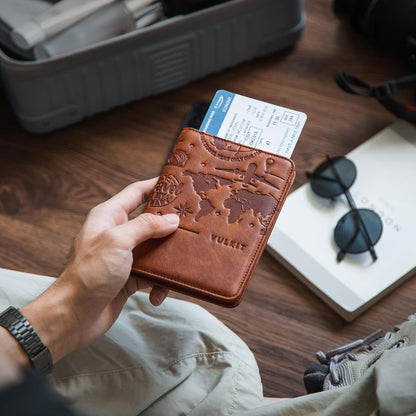 Passport Holder Magnetic Closure RFID Blocking Travel Wallet Passport Book Cover Boarding Pass Holder Travel Essentials