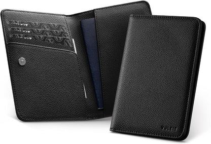 Passport Holder Magnetic Closure RFID Blocking Travel Wallet Passport Book Cover Boarding Pass Holder Travel Essentials