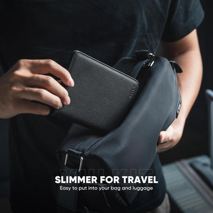 Passport Holder Magnetic Closure RFID Blocking Travel Wallet Passport Book Cover Boarding Pass Holder Travel Essentials