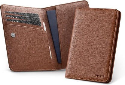 Passport Holder Magnetic Closure RFID Blocking Travel Wallet Passport Book Cover Boarding Pass Holder Travel Essentials