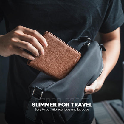 Passport Holder Magnetic Closure RFID Blocking Travel Wallet Passport Book Cover Boarding Pass Holder Travel Essentials