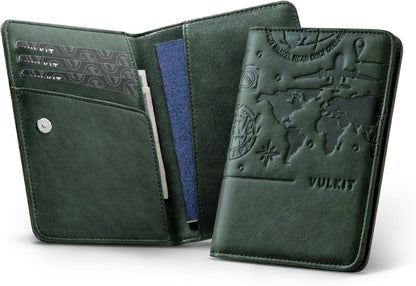 Passport Holder Magnetic Closure RFID Blocking Travel Wallet Passport Book Cover Boarding Pass Holder Travel Essentials