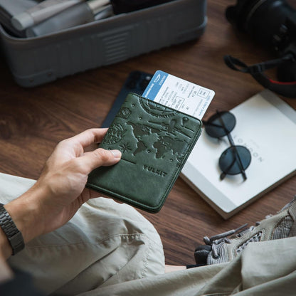 Passport Holder Magnetic Closure RFID Blocking Travel Wallet Passport Book Cover Boarding Pass Holder Travel Essentials
