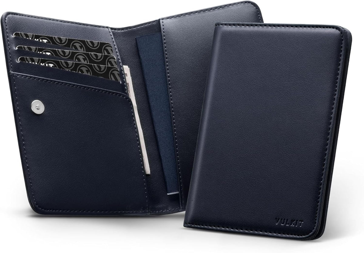 Passport Holder Magnetic Closure RFID Blocking Travel Wallet Passport Book Cover Boarding Pass Holder Travel Essentials