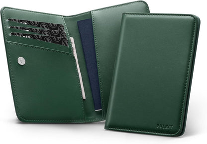 Passport Holder Magnetic Closure RFID Blocking Travel Wallet Passport Book Cover Boarding Pass Holder Travel Essentials