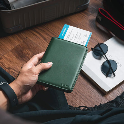 Passport Holder Magnetic Closure RFID Blocking Travel Wallet Passport Book Cover Boarding Pass Holder Travel Essentials