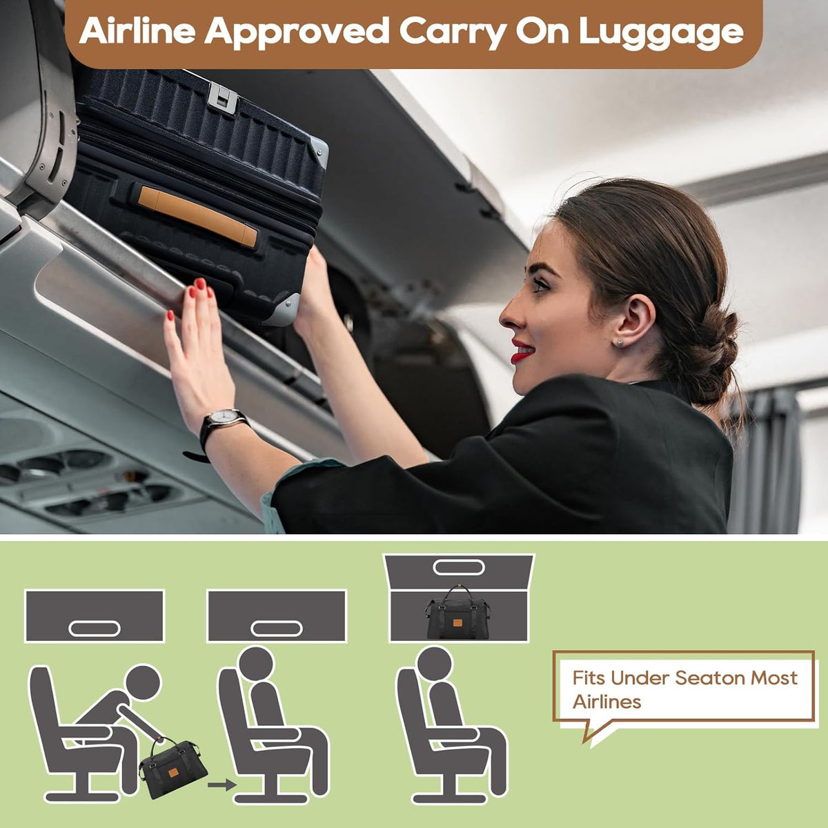 Carry On Luggage, Expandable Suitcase with Smart Cup Holder and USB Port, 20 IN Hardside Checked with TSA Lock Spinner Double Wheels, White