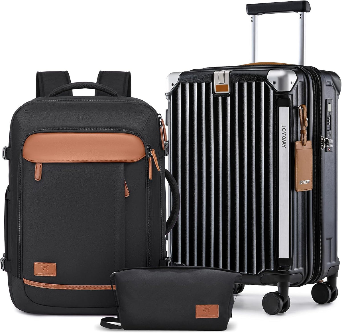 Carry On Luggage, Expandable Suitcase with Smart Cup Holder and USB Port, 20 IN Hardside Checked with TSA Lock Spinner Double Wheels, White