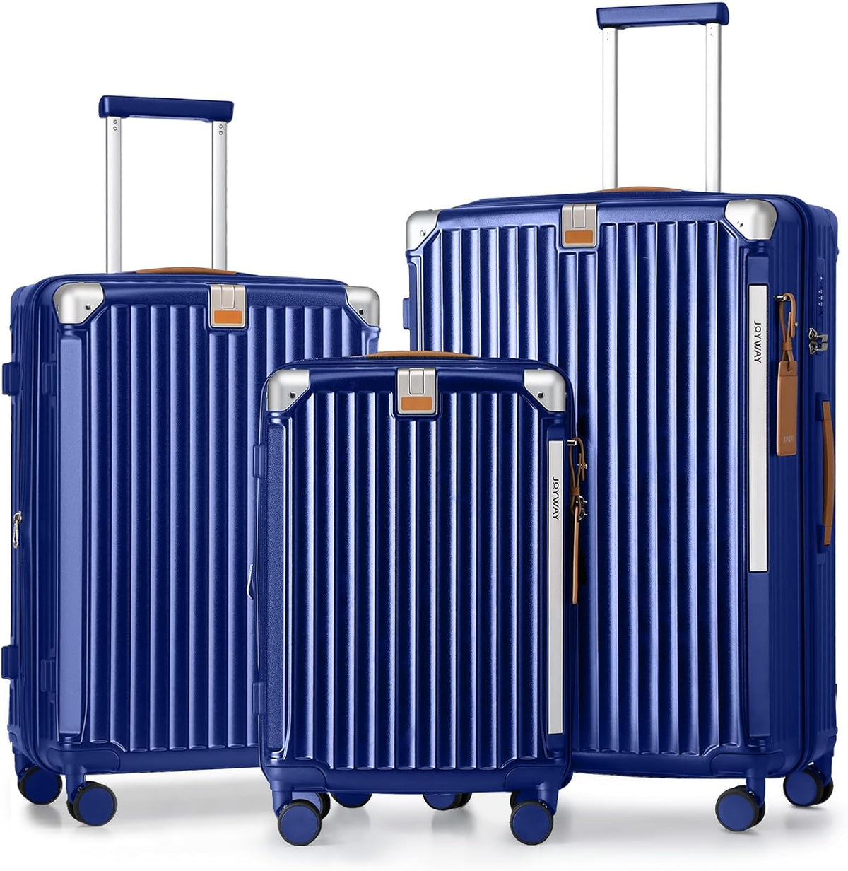 Carry On Luggage, Expandable Suitcase with Smart Cup Holder and USB Port, 20 IN Hardside Checked with TSA Lock Spinner Double Wheels, White
