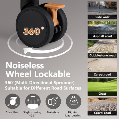 Carry On Luggage, Expandable Suitcase with Smart Cup Holder and USB Port, 20 IN Hardside Checked with TSA Lock Spinner Double Wheels, White